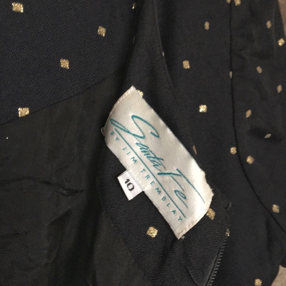 Vintage Dress with gold squares and POCKETS - Picture 7 of 10